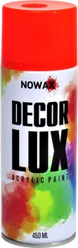 Краска аэрозольная флуоресцентная (Nowax) Decor Lux Оранжевая 450мл. NX48047/NX65047