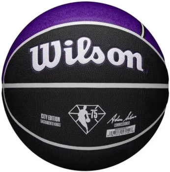 Баскетбольний м'яч Wilson NBA Team SAC Kings, розмір 7, синтетична шкіра, для тренувань та ігор.(OB_F01EC08A79F2)