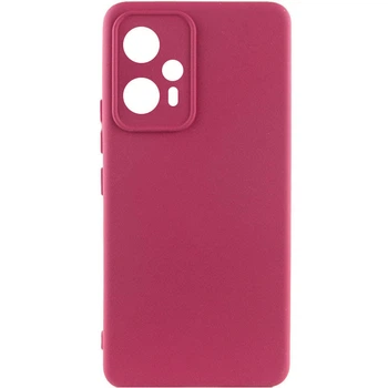 Противоударный Чехол Silicone Cover Lakshmi Full Camera (A) для Xiaomi Redmi Note 12T Pro Бордовый / Marsala