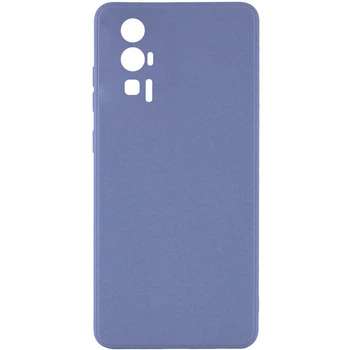 Силіконовий чохол Candy Full Camera для Xiaomi Poco F5 Pro Блакитний / Mist blue