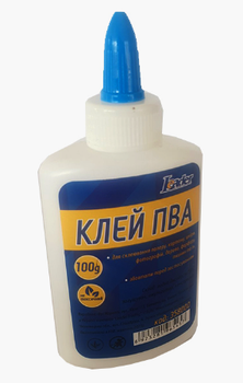 Клей ПВА 100гр. с колпачком-дозатором Leader 358000