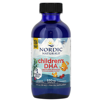 ДГК для детей Nordic Naturals Childrens со вкусом клубники 530 мг 119 мл