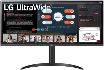 Монітор 34" LG UltraWide IPS 2560 x 1080 px Full HD чорний (34WP550-B)