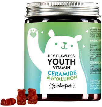 Комплекс вітамінів і мінералів Bears With Benefits Hey Flawless Youth Vitamin Ceramide & Hyaluron Sugarfree 60 шт (0745110156895)