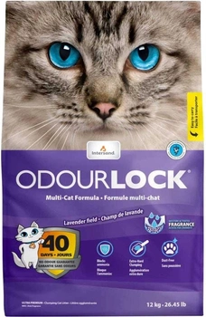Наповнювач для котячого туалету Intersand Catlitter Odour Lock Lavender 12 кг (0777979213129)