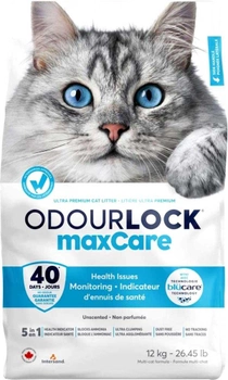 Наповнювач для котячого туалету Intersand Catlitter Odour Lock MaxCare 12 кг (0777979216120)