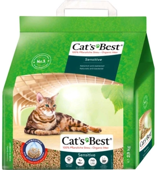 Наповнювач для котячого туалету Cats Best Sensitive 2.9 кг (4002973234044)