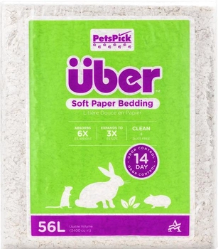 Паперова підстилка для гризунів Premier Pet Soft Paper Bedding White 56 л (0037461414565)