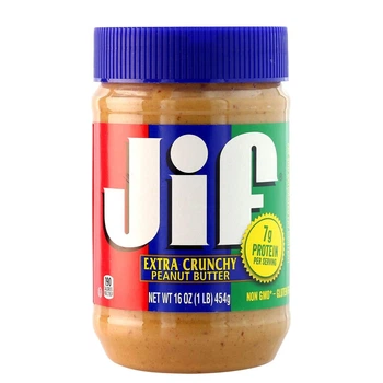Арахісова паста JIF Extra Crunchy зі шматочками арахісу 454г