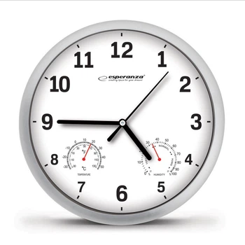 Часы настенные Esperanza Wall Clock Lyon White 25см (EHC016W)
