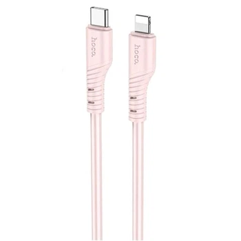 Дата кабель Hoco X97 Crystal color Type-C to Lightning 20W (1m) Light pink - 00000066089_3