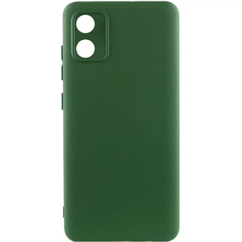 Чохол GETMAN Liquid Silk Full Camera для Motorola Moto E13 Зелений / Dark green