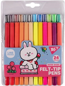 Фломастери Yes Line Friends 24 кольорів (650556) (5056574436641)