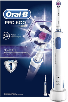Електрична зубна щітка Oral-b Braun Pro 600 3D White (4210201077732)