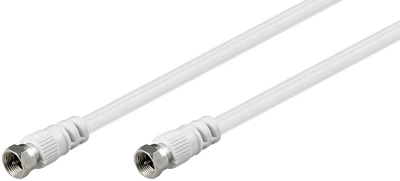Кабель антенний Goobay RF:F M/M 5.0m 75 Ohm D=5.0mm 3C-2V Nickel 70dB білий(75.01.1725)
