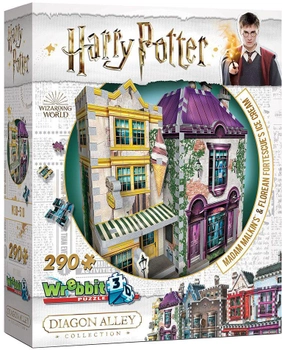 3D Пазл Wrebbit 3D Harry Potter Madam Malkin's & Florean Fortecsue's Ice Cream 290 елементів (0665541005107)