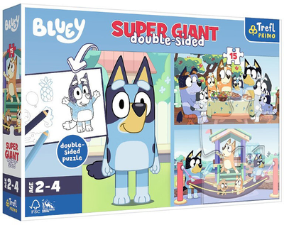 Puzzle dwustronny Trefl Giant Przygoda z Bluey 15 elementów (5900511420104)