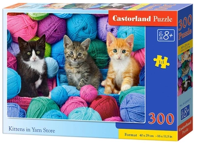 Puzzle Castorland Kittens in Yarn Store 300 elementów (5904438030477)