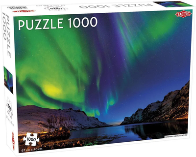 Puzzle Tactic Northern Lights in Tromso 1000 elementów (6416739566474)