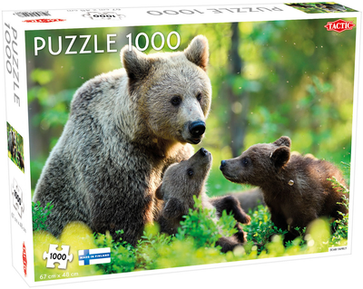 Puzzle Tactic Bear Family Niedźwiadki 1000 elementów (6416739586793)