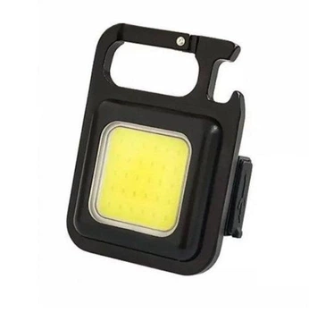 Акумуляторний ліхтар карабін - LED CARPRIE W5138 (500mAh, магніт, брелок, IPX4), Чорний