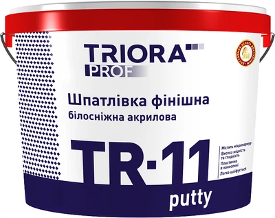 Шпаклівка TRIORA «TR-11 putty» фінішна 0.8 кг Білосніжна (4823048018174)