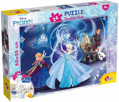 Puzzle dwustronne Lisciani Plus Frozen 24 elementy (8008324074006)