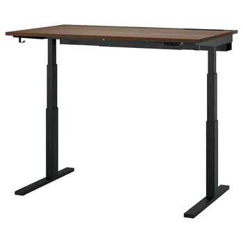 Комп'ютерний стіл з регулюванням висоти IKEA MITTZON 140x80 см горіх/чорний (195.289.78)