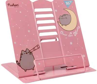 Подставка для книг Yes Pusheen металл Розовая (470510)(5056574435613)