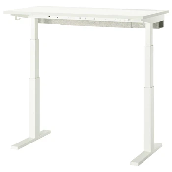 Комп'ютерний стіл з регулюванням висоти IKEA MITTZON 120x60 см білий (895.261.22)