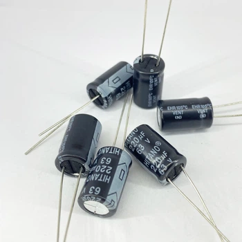 Электролитические конденсаторы 220 мкф x 63 В - 10x16 мм 105 °C HITANO [DIST-5329]