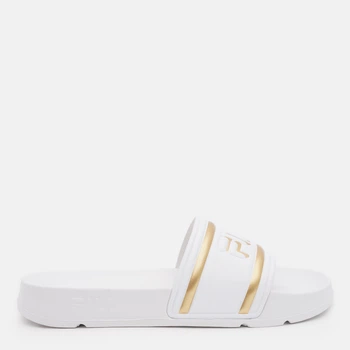 Жіночі шльопанці для пляжу Fila Morro Bay Logo Slipper Wmn FFW0102-13069 38 (7US) 23.5 см White-Gold (8719477784598)