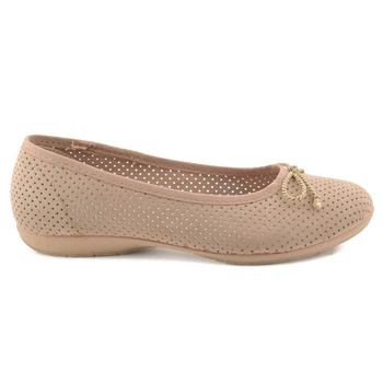 Балетки с перфорацией Amelie beige (3494_36) бежевые