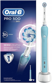 Електрична зубна щітка Oral-b Braun Pro1 500 Sensi UltraThin (4210201178378)