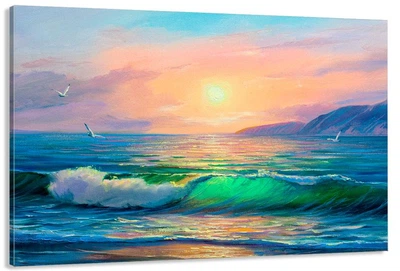 Картина на холсте в гостиную / спальню Природа моря MLP_362 (60х100 см)