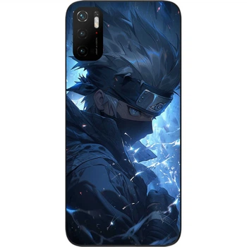 Силіконовий чохол SMTT для Xiaomi Poco M3 Pro з картинкою Наруто аніме Какасі Хатаке