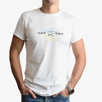 Футболка чоловіча JHK "Літак Мрія" XL Білий (MD-25-5445-21-11)