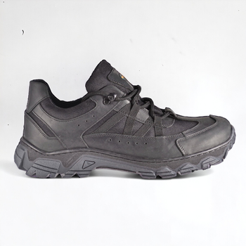 Літні Тактичні кросівки. Чорні. Натуральна шкіра. 40р (26,5см) BXLM-1042-40