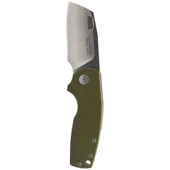 Ніж складний SOG Stout SJ Cleaver OD green/stonewash зелений/сірий