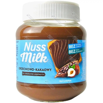 Шоколадно-ореховая паста CD без сахара и пальмового масла Choco Nuss Milk какао крем 13% лесного ореха 350 г