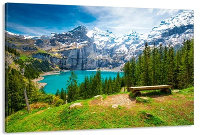 Картина на холсте в гостиную / спальню Природа гір MLP_360 (30х60 см)