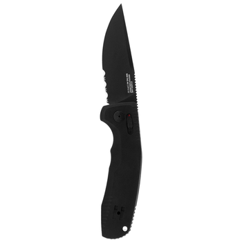 Розкладной нож SOG SOG-TAC AU, Black, Partially Serrated (SOG 15-38-02-57)