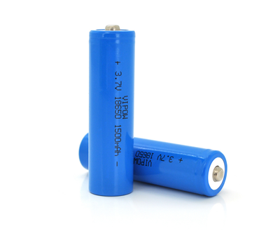 Акумулятор 18650 Li-Ion Vipow ICR18650 TipTop, 1500mAh, 3.7V, Blue 1шт