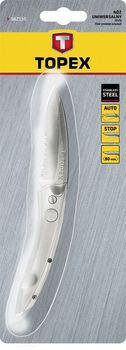 Нож TOPEX универсальный, лезвие 80 мм, пружинный