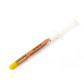 Паста термопроводная HY-610 1g, шприц, Gold