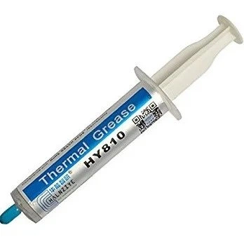 Паста термопроводная HY-810 0,5g, шприц, Grey