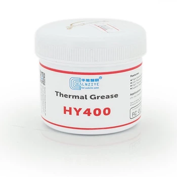 Паста термопровідна HY-410 100g, банка, White