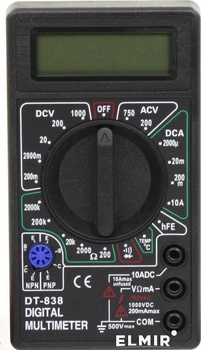 Мультиметр DT-838 (126 х 70 х 28) 0,137 кг, Q100