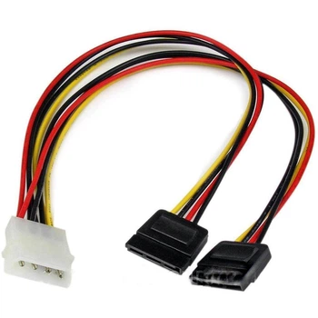 Перехідник-дільник живлення SATA (4P-2xSATA), 0.2 m