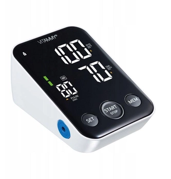 Тонометр електронний Vitammy Next 6 Arm Type Blood Pressure Monitor Usb Power Automatic з підсвіткою (5901793642109)